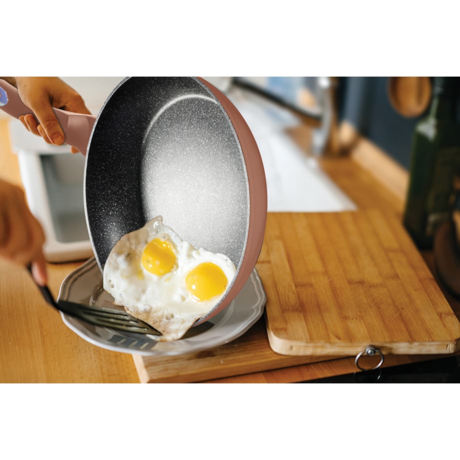 Patelnia 30 cm z powłoką marmurową Rose Gold Berlinger Haus BH-1511