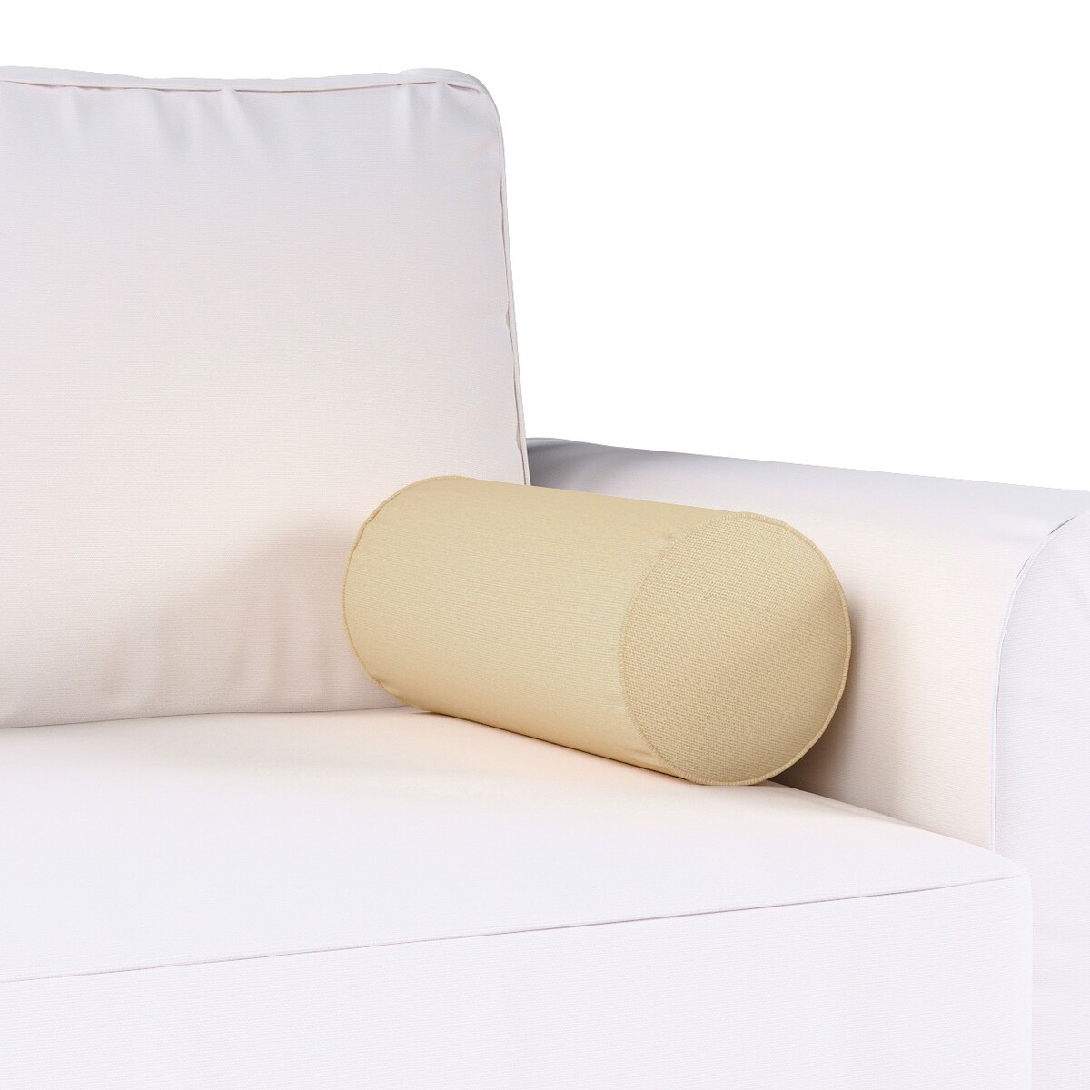 Poduszka wałek prosty, waniliowy, Ø16 x 40 cm, Loneta
