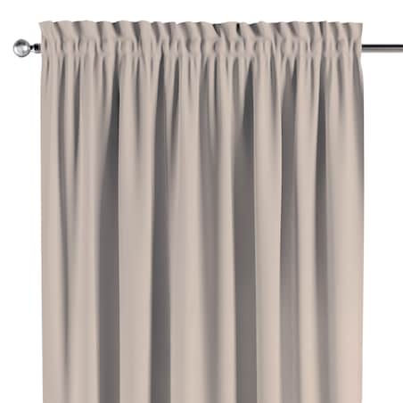 Zasłona na kanale z grzywką 1 szt. 130x245 jasnobeżowy