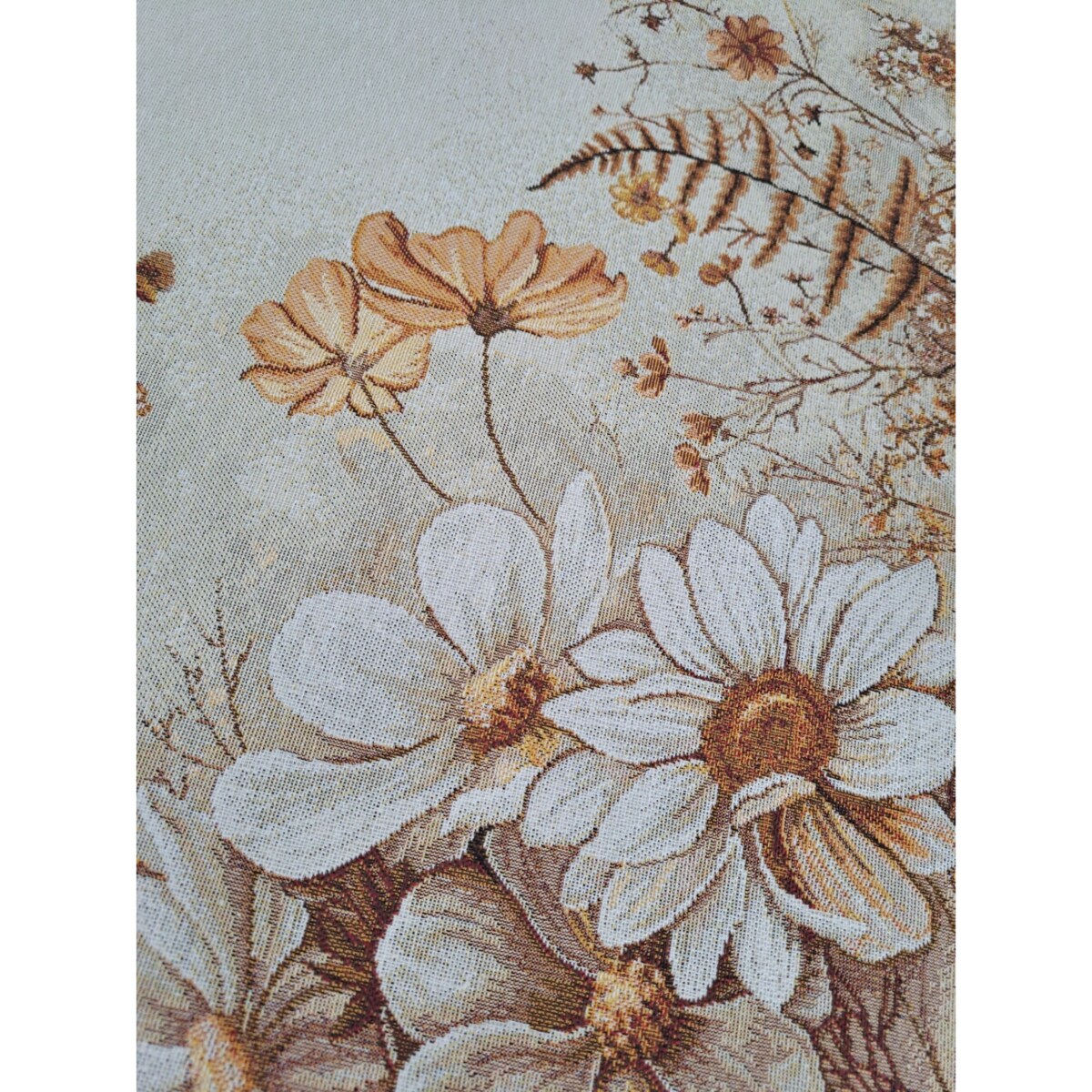 Obrus Na Stół 100X100 Cm Ozdobny Dekoracyjny Kwiaty