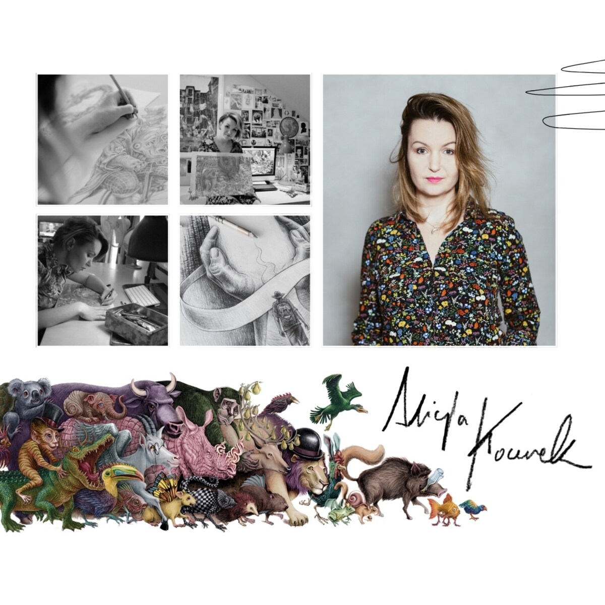 Zestaw naklejek na ścianę, Małe syrenki, 80cm