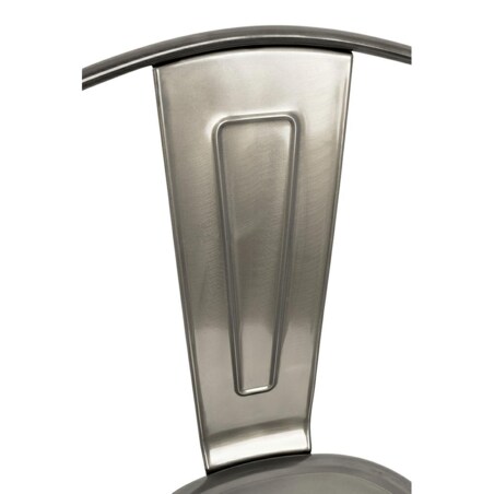 Krzesło barowe Tower Big Back KH010100967 do kuchni szare