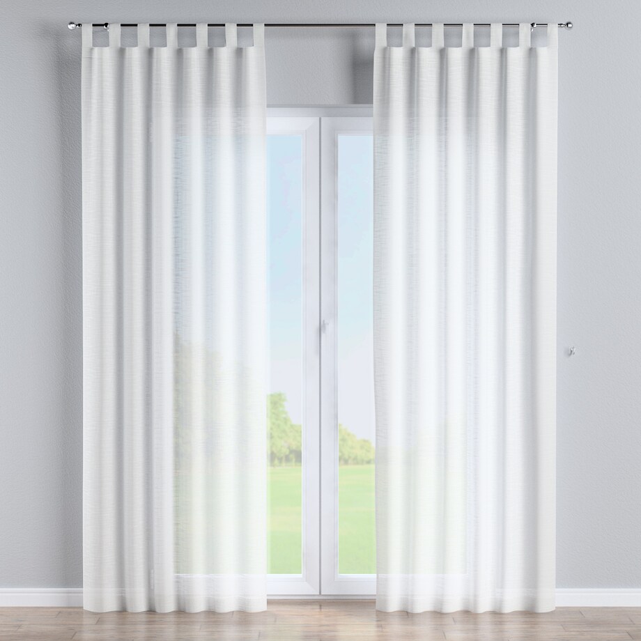 Zasłona na szelkach 1 szt. 130x260 prześwitujący ecru