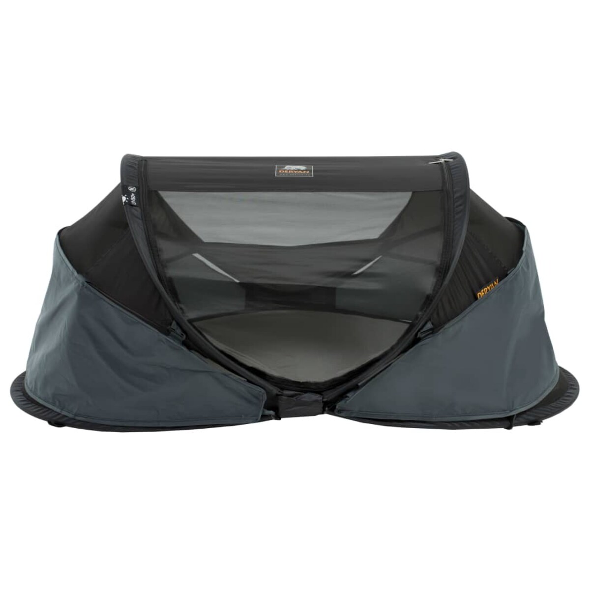 DERYAN Łóżeczko turystyczne Baby Luxe z moskitierą, czarne