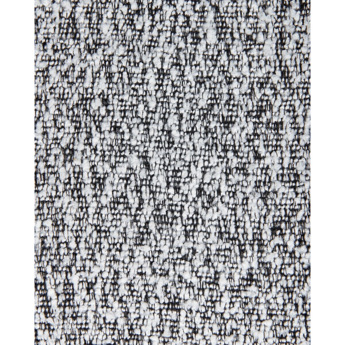 Krzesło do jadalni MARCELLUS Boucle Czarny/ biały