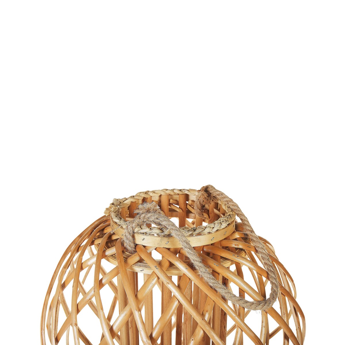 Lampion drewniany 41 cm naturalny SAMOA