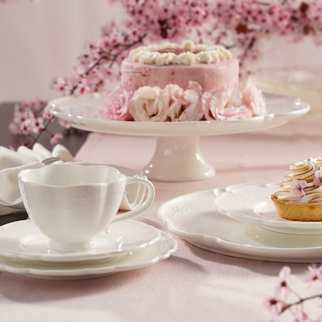 VILLA ITALIA Patera do ciasta porcelanowa 28 cm TIFFANY