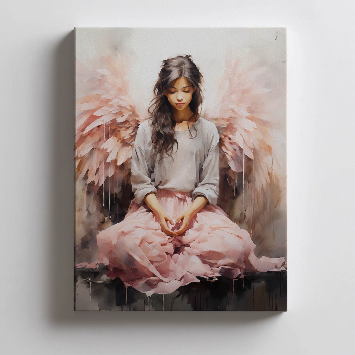 Ukojenie w Modlitwie, 50x70 cm, bez ramy, płótno premium na blejtramie