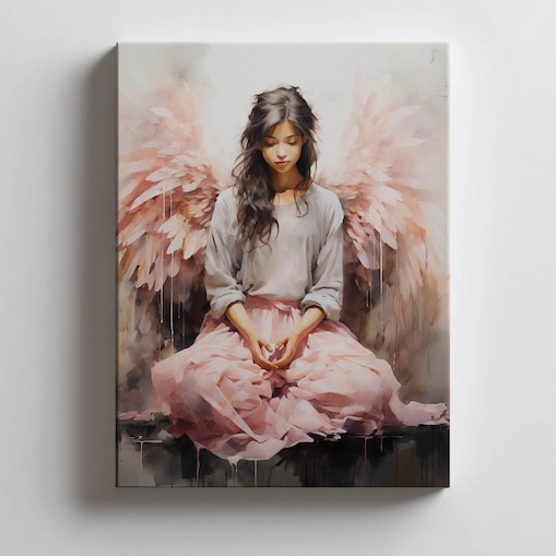 Ukojenie w Modlitwie, 50x70 cm, bez ramy, płótno premium na blejtramie