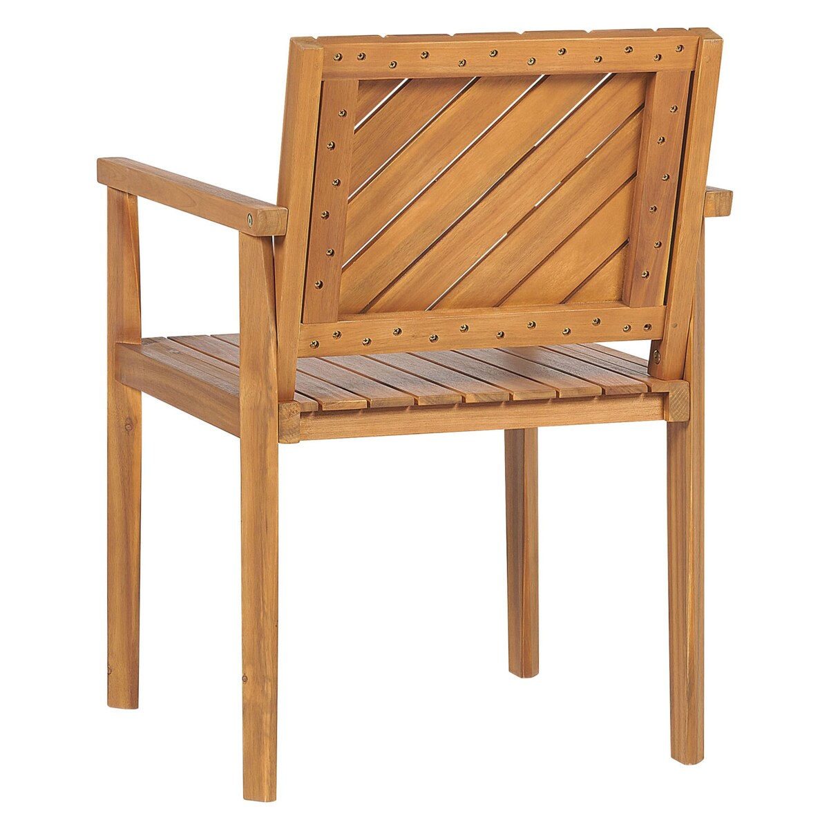 Zestaw 4 krzeseł ogrodowych drewno akacjowe BARATTI