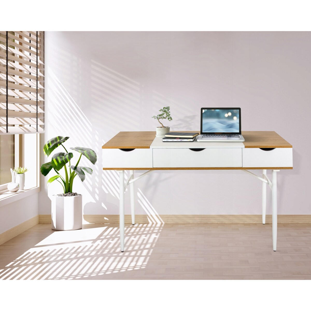 BIURKO ELEGANCKIE do gabinetu biura SZUFLADA NOWOCZESNE DUŻE komputerowe