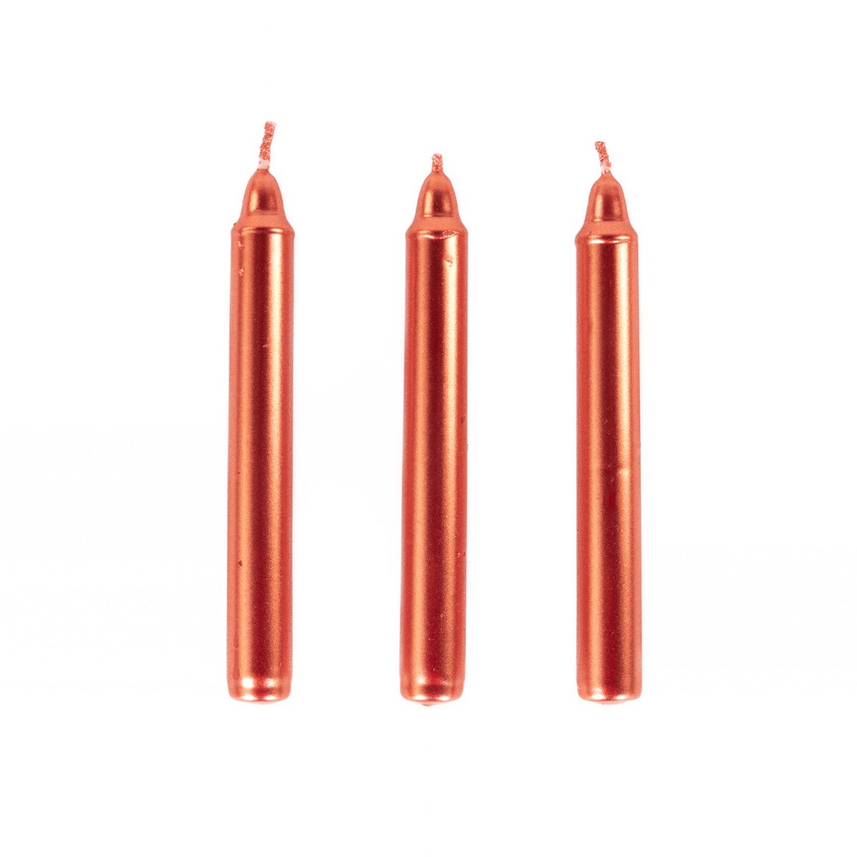 Metaliczne świece stołowe z parafiny, 10 cm