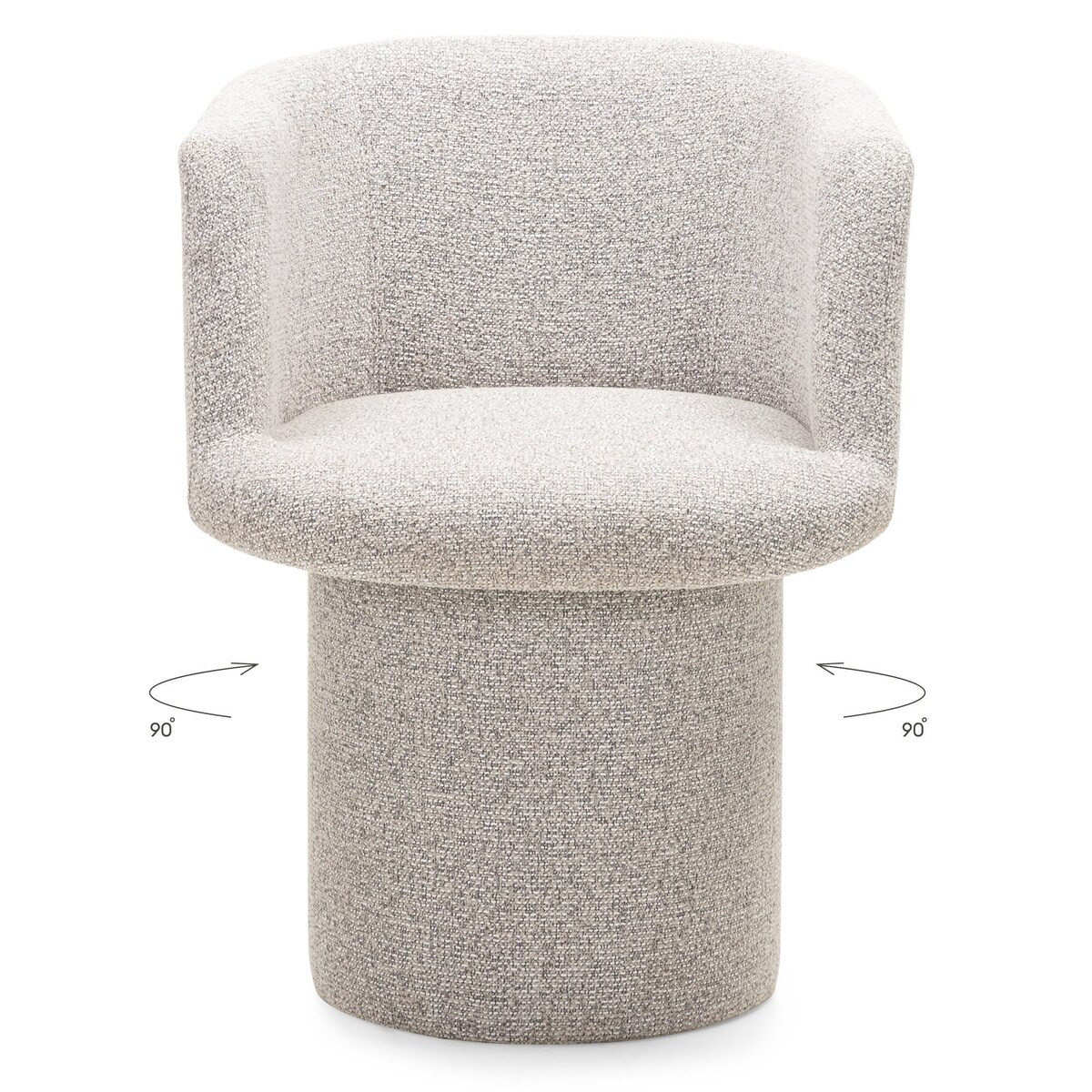 Fotel obrotowy, szaro-beżowy melanż, Haco