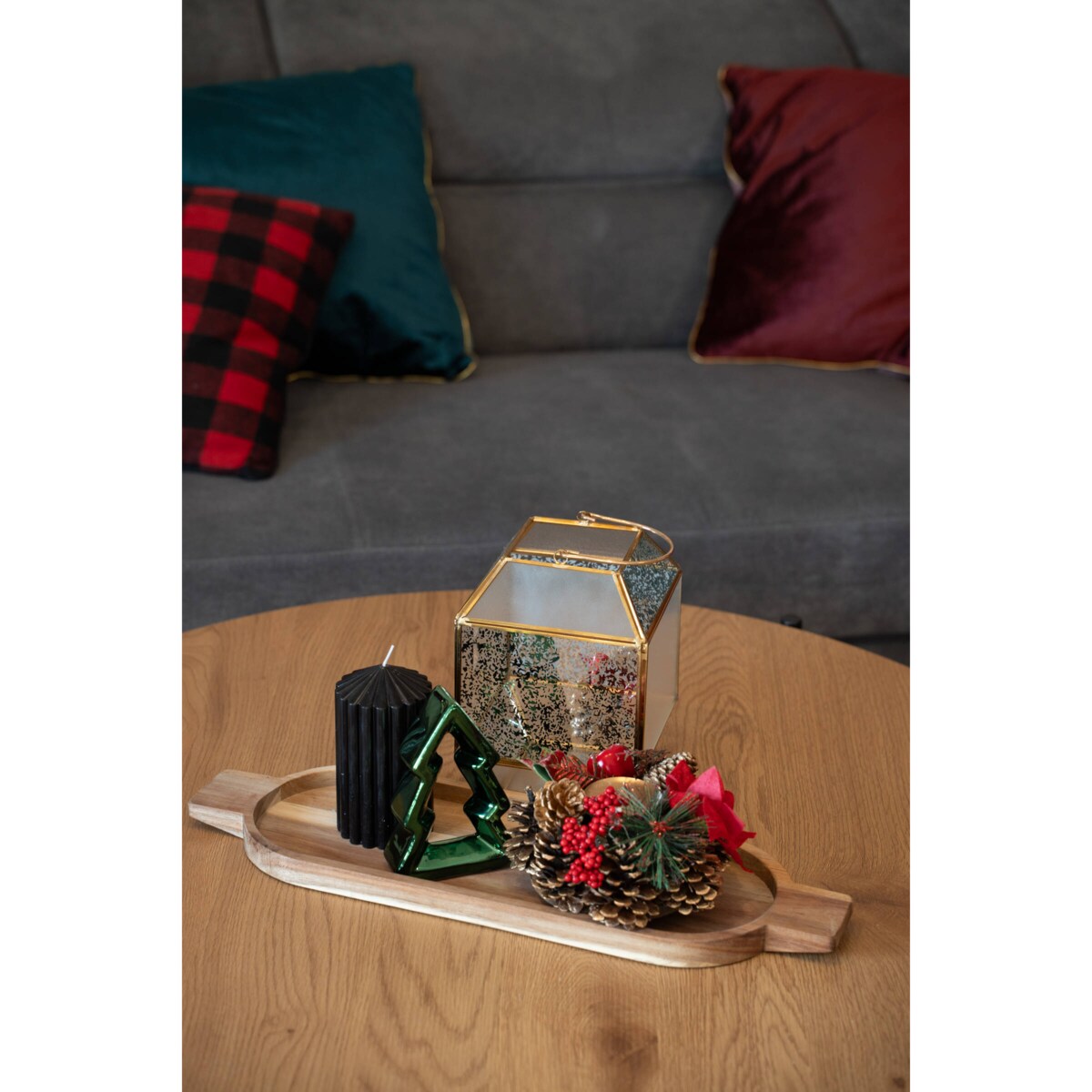 Taca dekoracyjna z drewna akacjowego, 15 x 48 cm