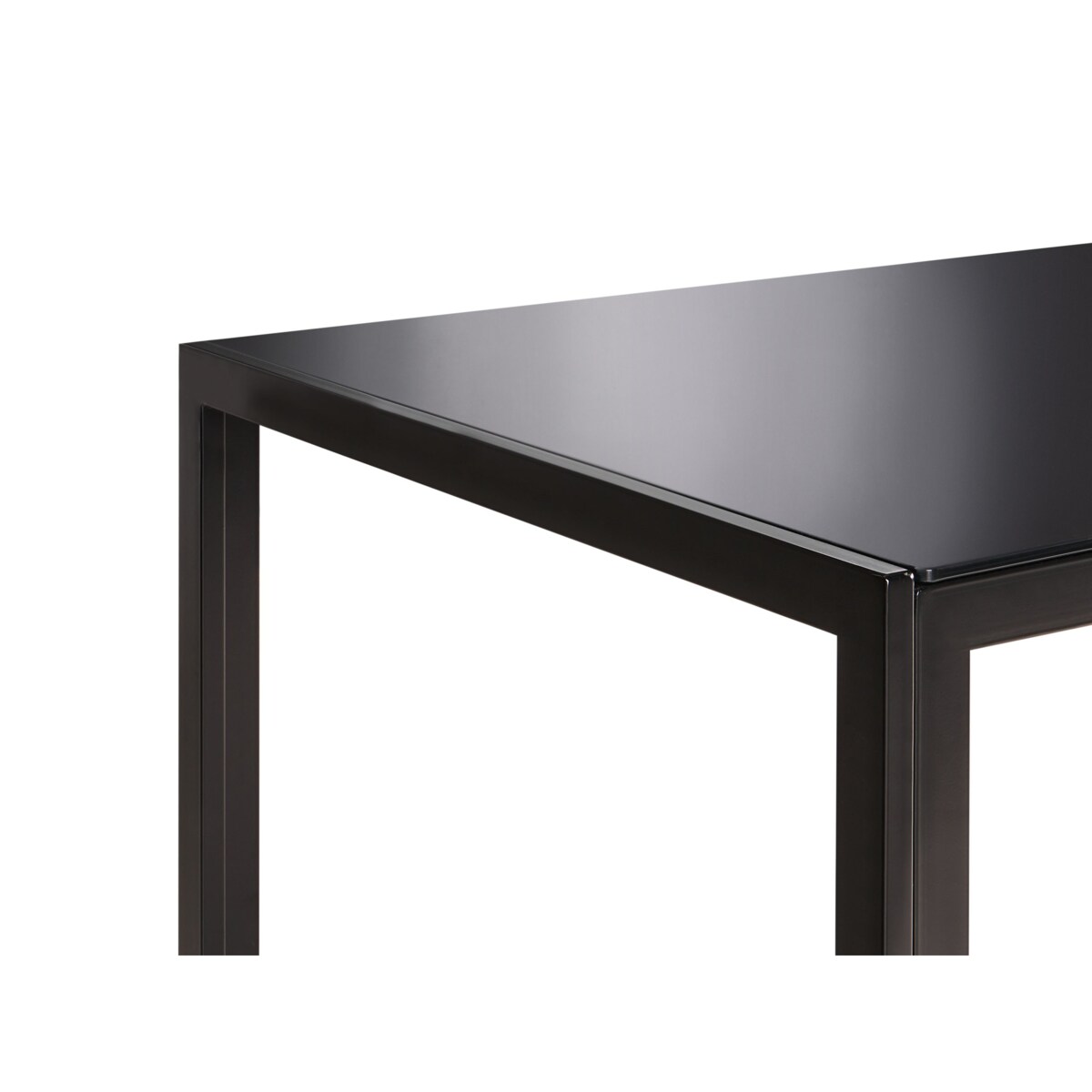 Stół do jadalni LAVOS Czarny 80 cm 120 cm Metal