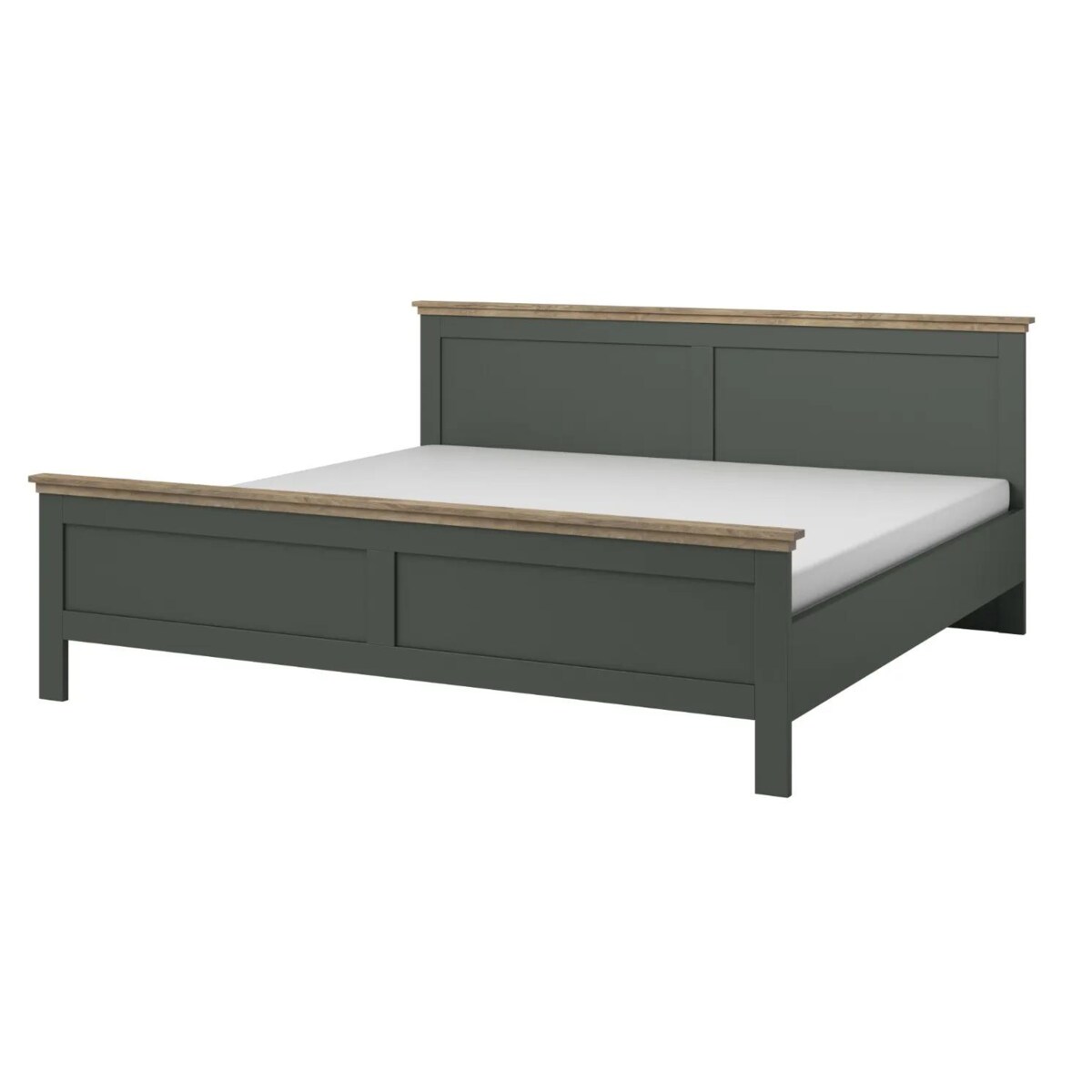 Łóżko EVORA 180x200 zielone/dąb lefkas