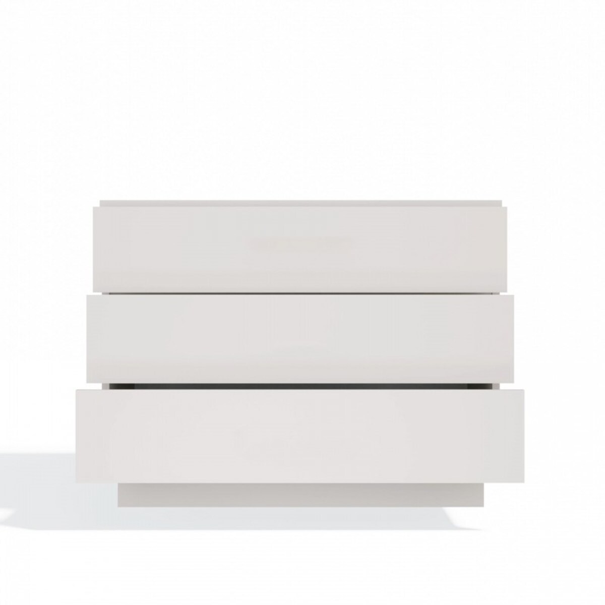 Komoda AMBER 3S Szafka 3 Szuflady Do Sypialni Salonu Kaszmir Beż