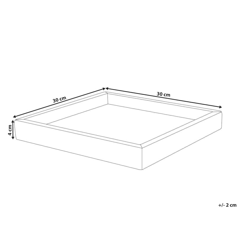 Taca dekoracyjna KATERINI Efekt marmuru Kamień Biały