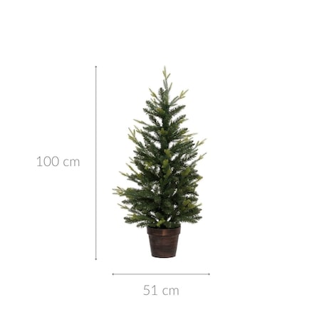 Choinka sztuczna w doniczce 100 cm ELIKA - III