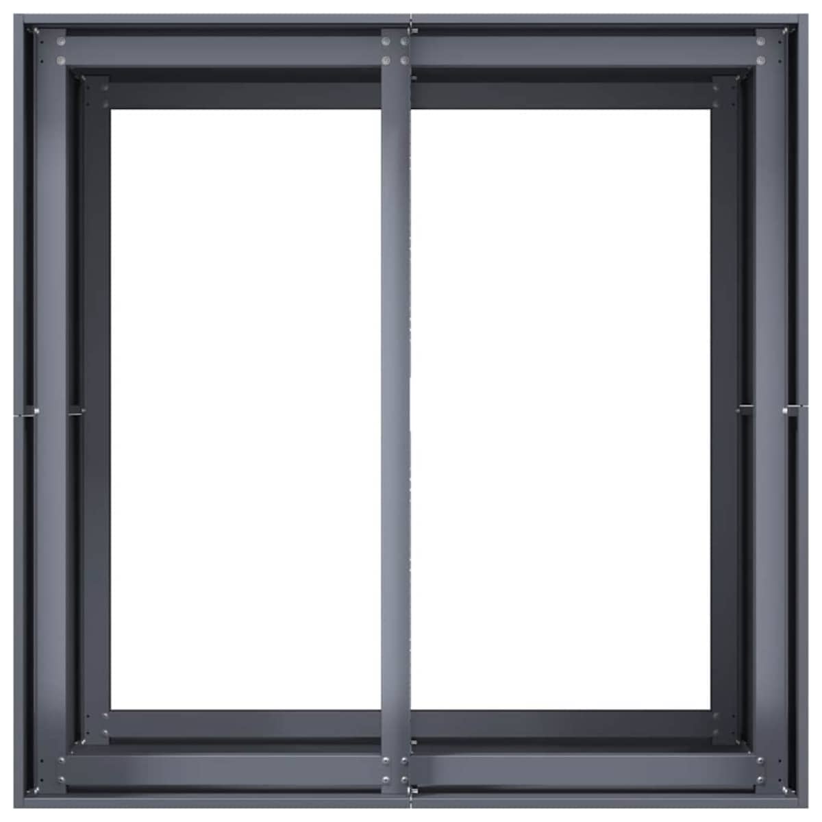 vidaXL Doniczka Antracyt 80x80x80 cm Stal