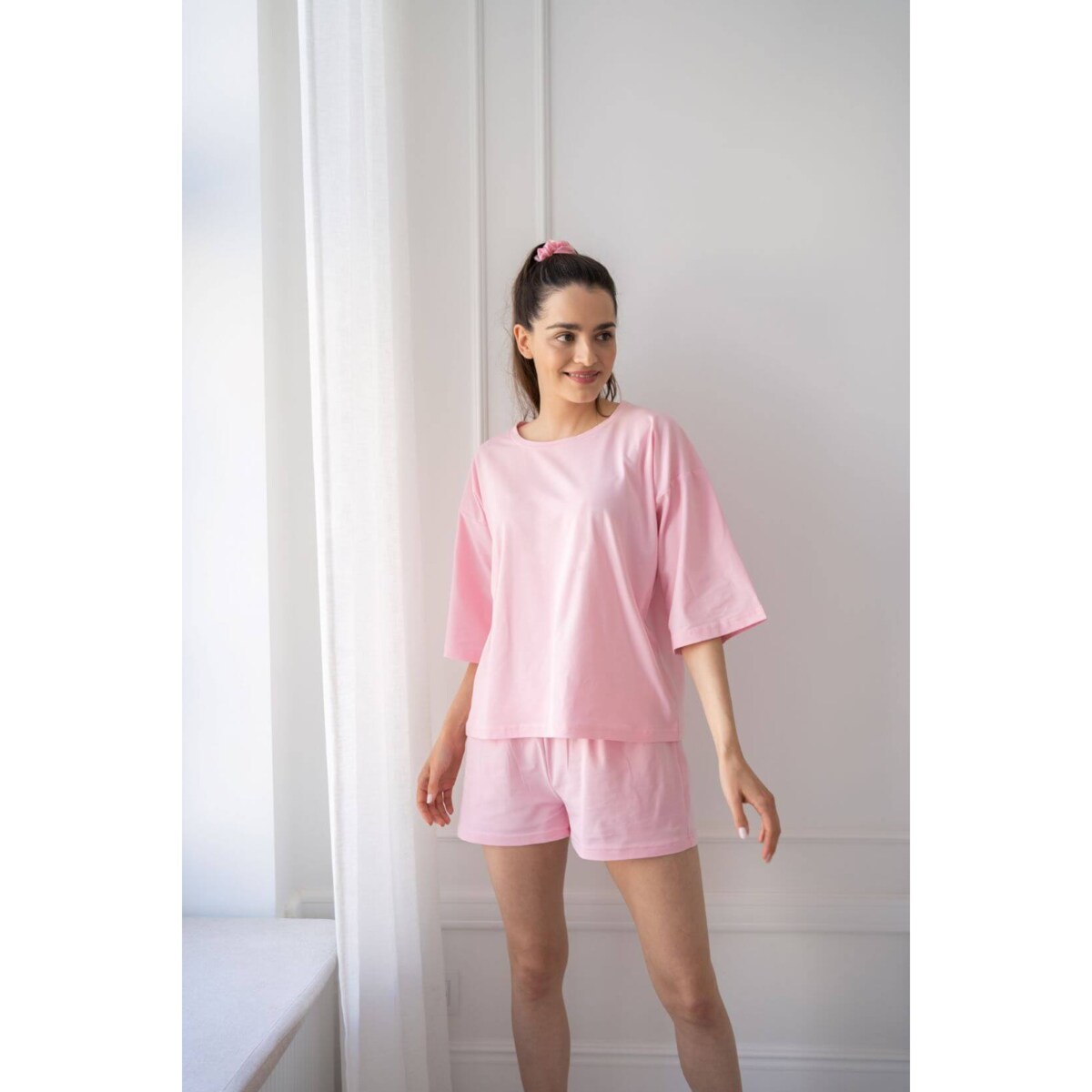 Piżama krótka day&night różowa XS/S