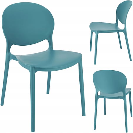 Krzesło ogrodowe plastikowe JUSTIN marine