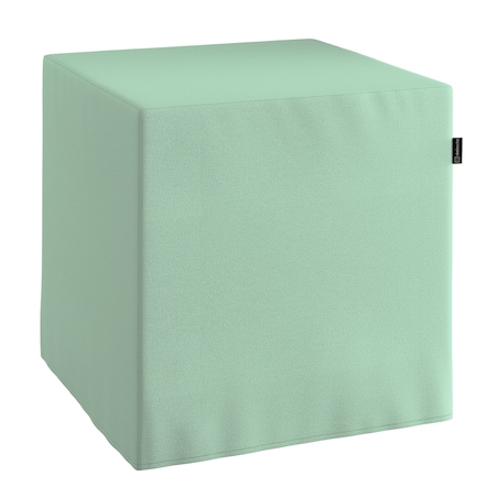 Pufa kostka, zieleń eukaliptusa, 40 x 40 x 40 cm, Loneta