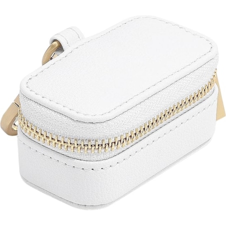 Pudełko na pierścionki z zapięciem do obroży psa Stackers Pebble mini białe