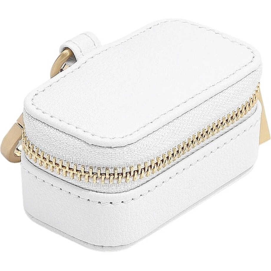 Pudełko na pierścionki z zapięciem do obroży psa Stackers Pebble mini białe