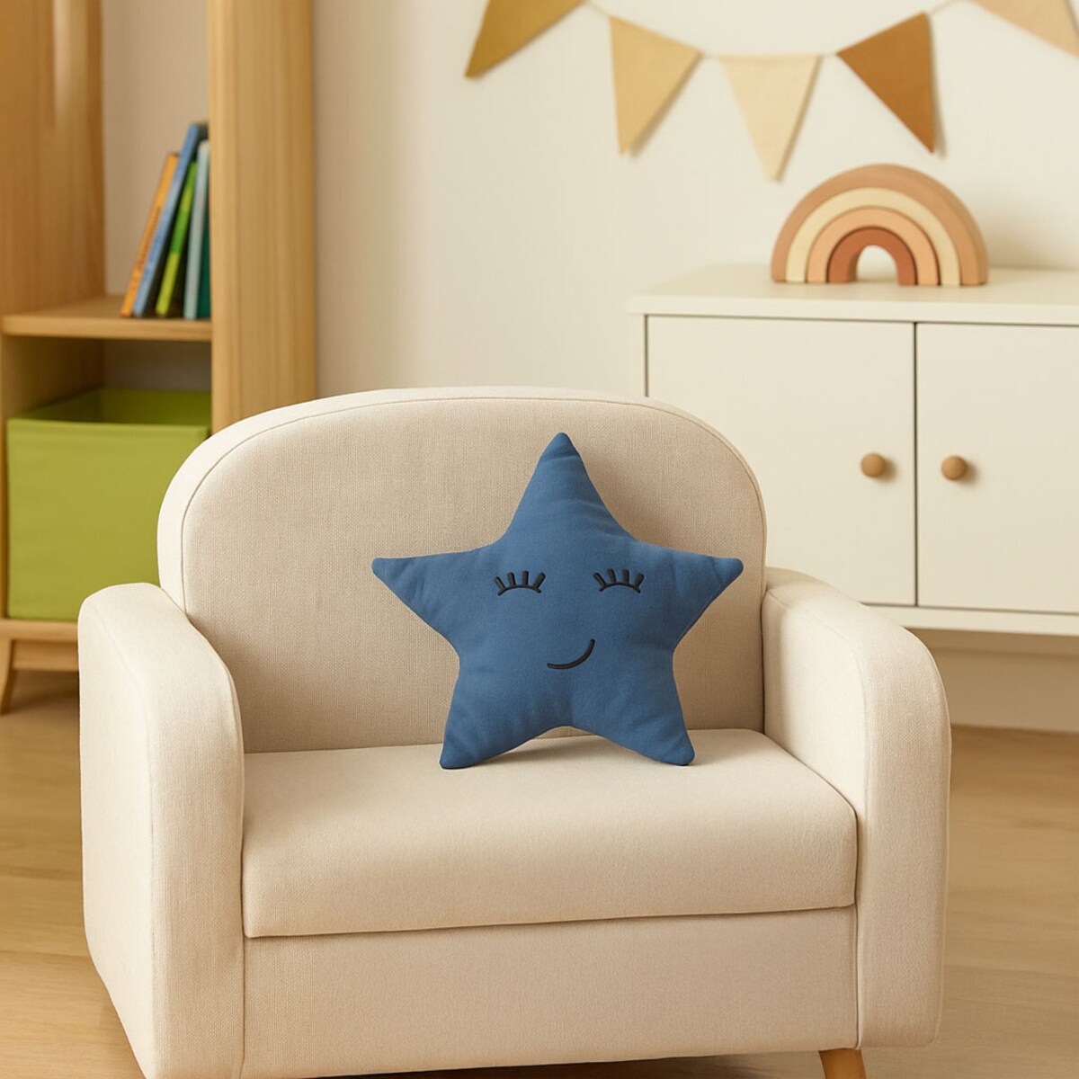 Poduszka dekoracyjna w kształcie gwiazdy, 40 x 40 cm