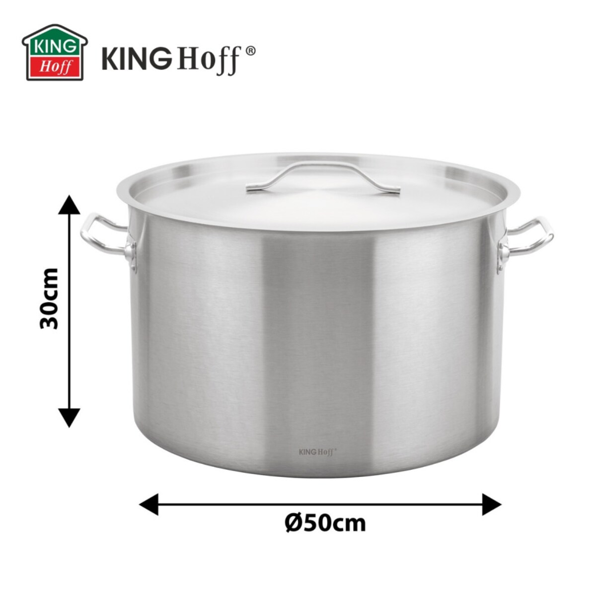 Kinghoff garnek gastronomiczny z pokrywą 50cm 58L 67540