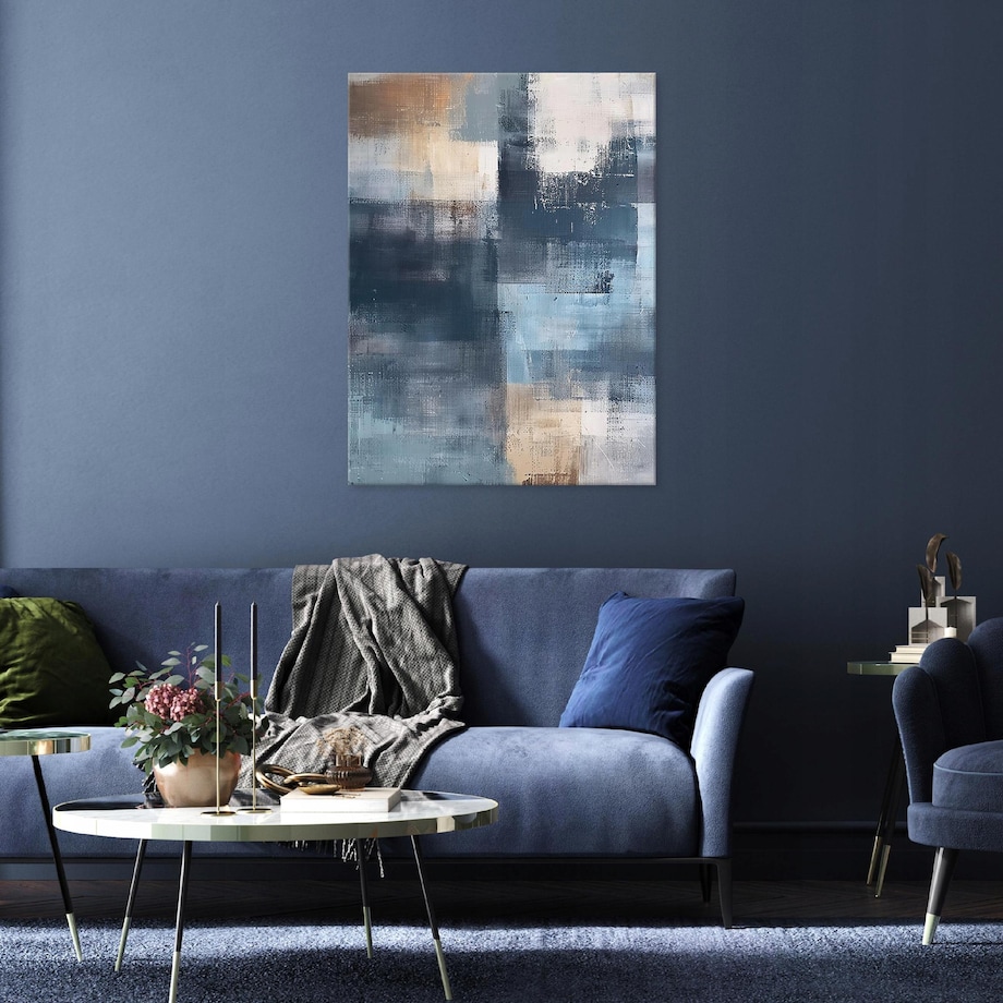 OBRAZ ABSTRAKCJA NOWOCZESNY NA PŁÓTNIE ŚCIANĘ DO SYPIALNI SALONU 60x40