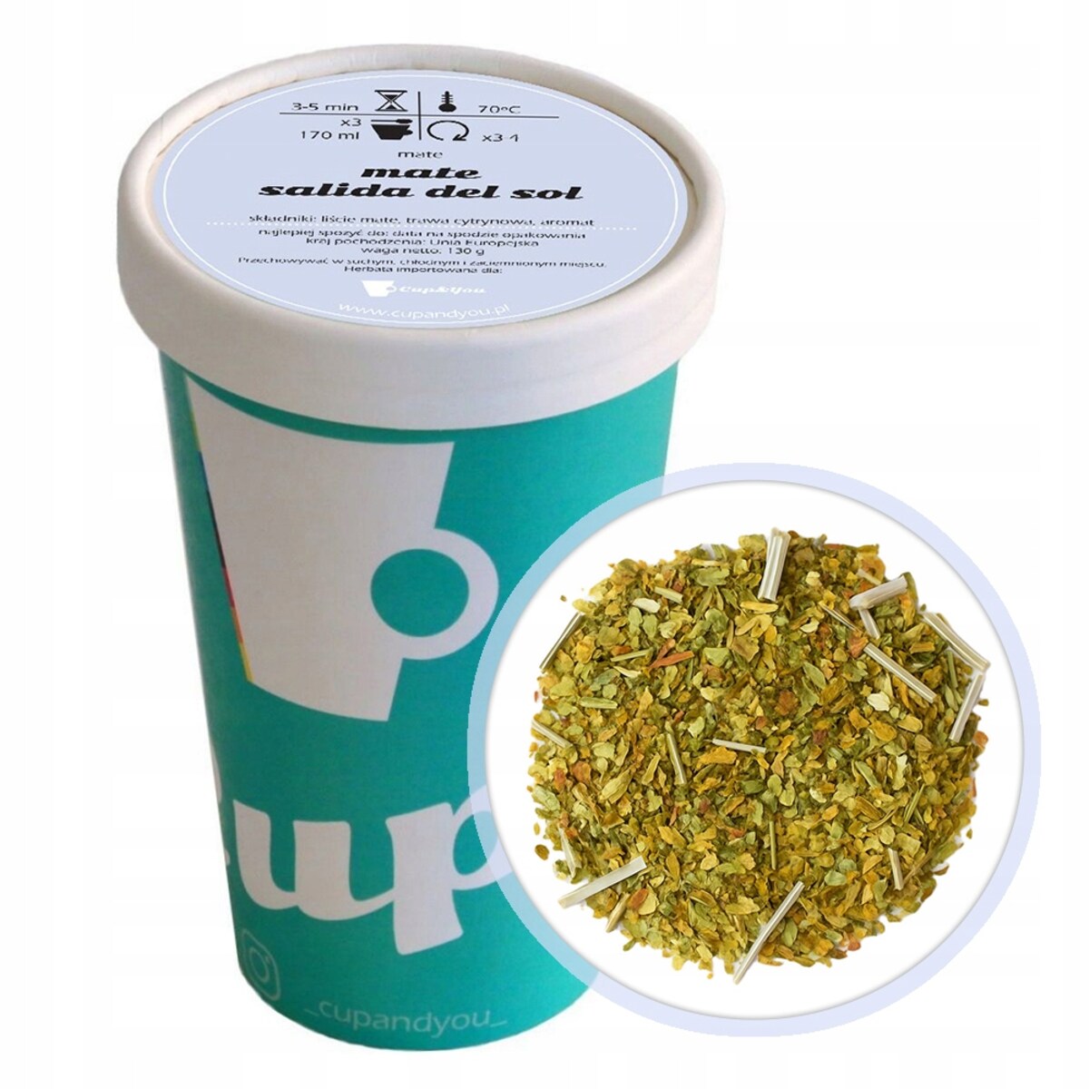 Sypana liściasta Herbata Yerba Mate SALIDA DEL SOLE premium mieszanka 130g - herbata liściasta sypana mieszanka napar susz