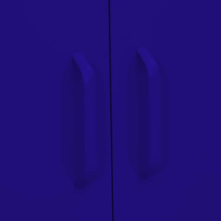 vidaXL Szafka, granatowa, 80x35x101,5 cm, stalowa