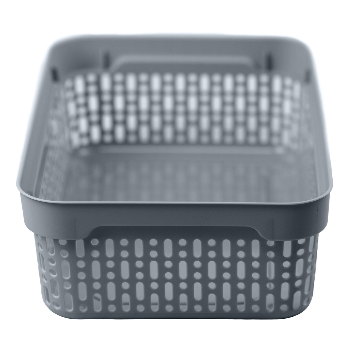Koszyk Ażurowy Koszyczek S Plastikowy Na Kosmetyki Do Łazienki Pudełko Pojemnik Do Szuflady Szary