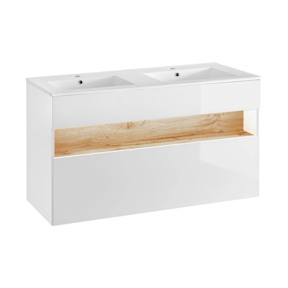 Szafka pod umywalkę BAHAMA 854 120 cm biała