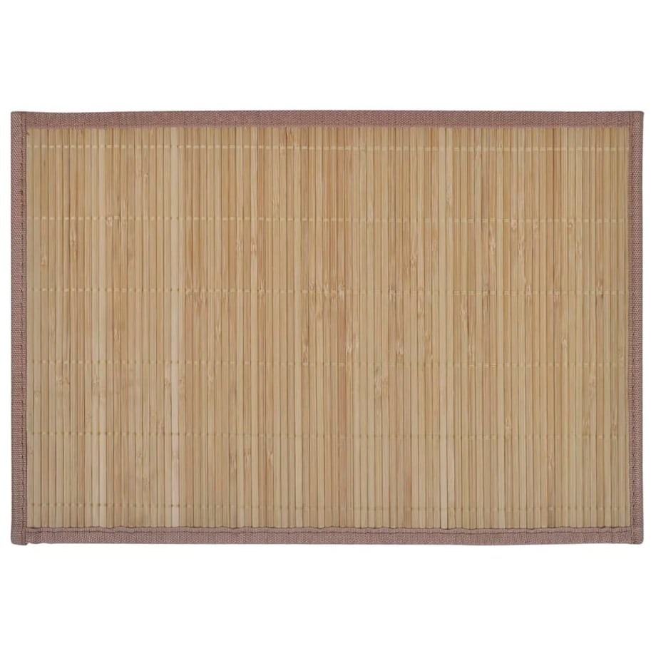 vidaXL Bambusowe podkładki pod talerze, brązowe, 30 x 45 cm
