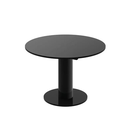 Stół rozkładany SOLO LUX 100(144)x100 czarny połysk