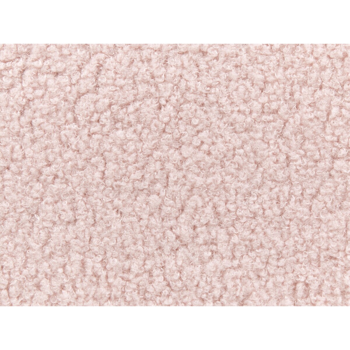 Łóżko jasnoróżowe tapicerowane boucle ze stelażem 90 x 200 cm ROANNE