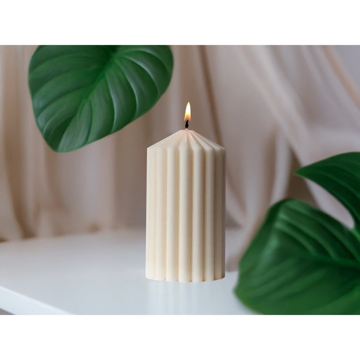 Świeca sojowa dekoracyjna Lamele mała