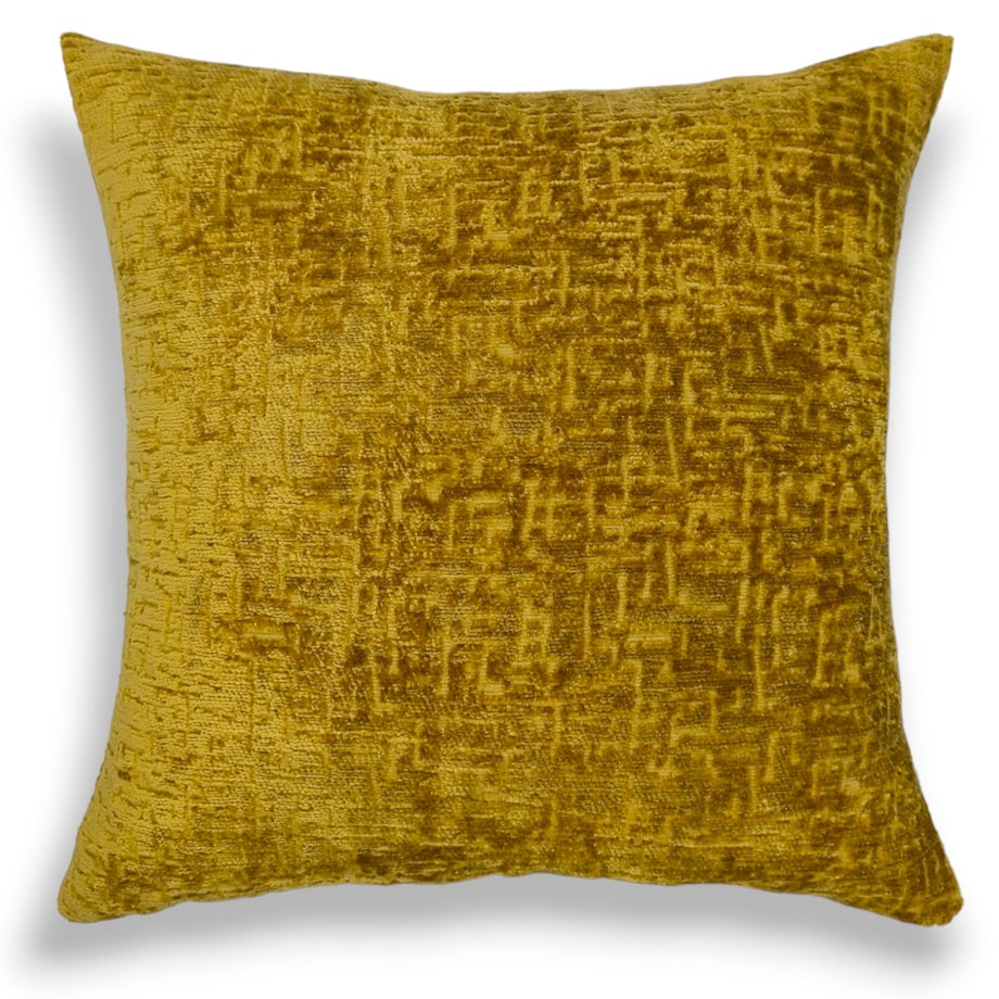 Duża musztardowa poduszka 50x50 Bess