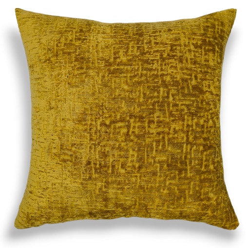 Duża musztardowa poduszka 50x50 Bess