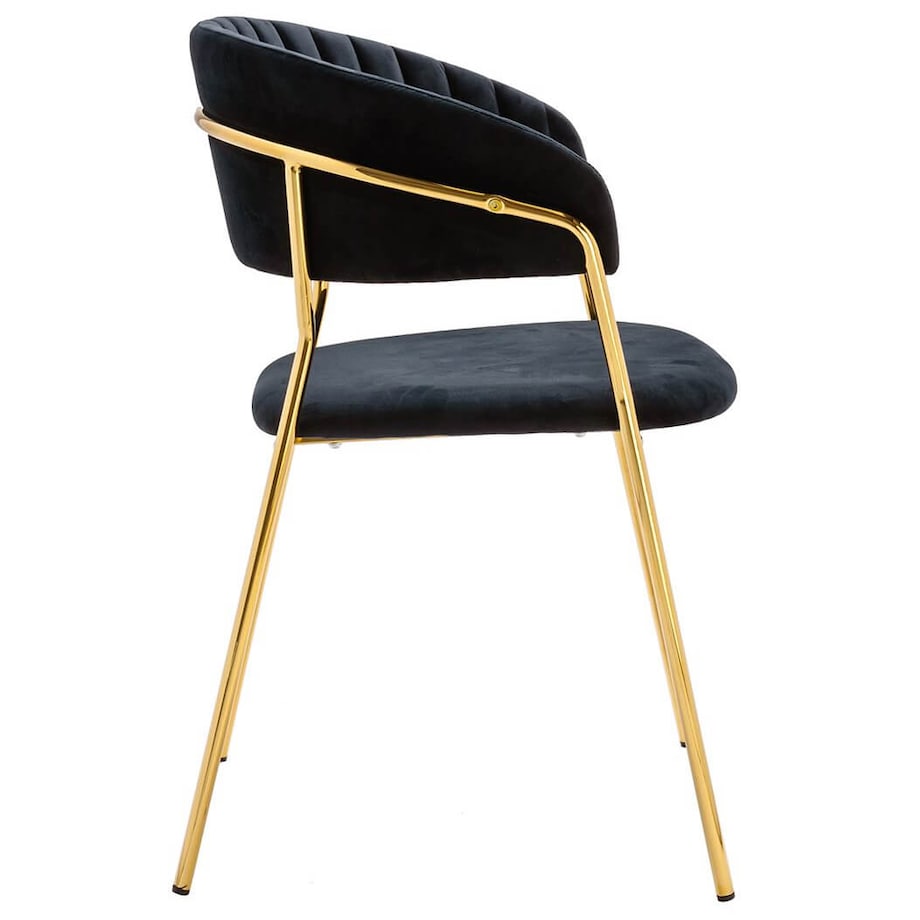 Eleganckie krzesło Margo KH121100121.74 King Home tapicerowane czarne