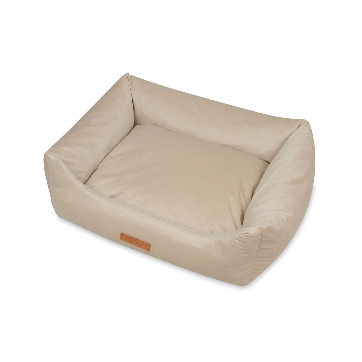 Animood Legowisko Alex rozmiar: L, kolor: beżowy, materiał: welur