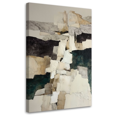 Obraz do salonu sypialni kuchni biura loftu, Abstrakcja tekstura w kolorach beżu i brązu 40x60cm