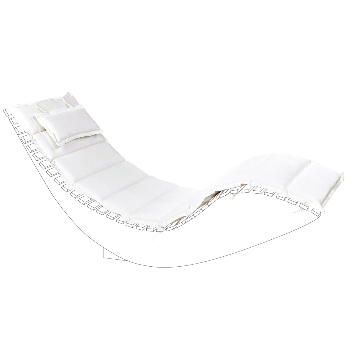 Leżak Złamana biel BRESCIA II