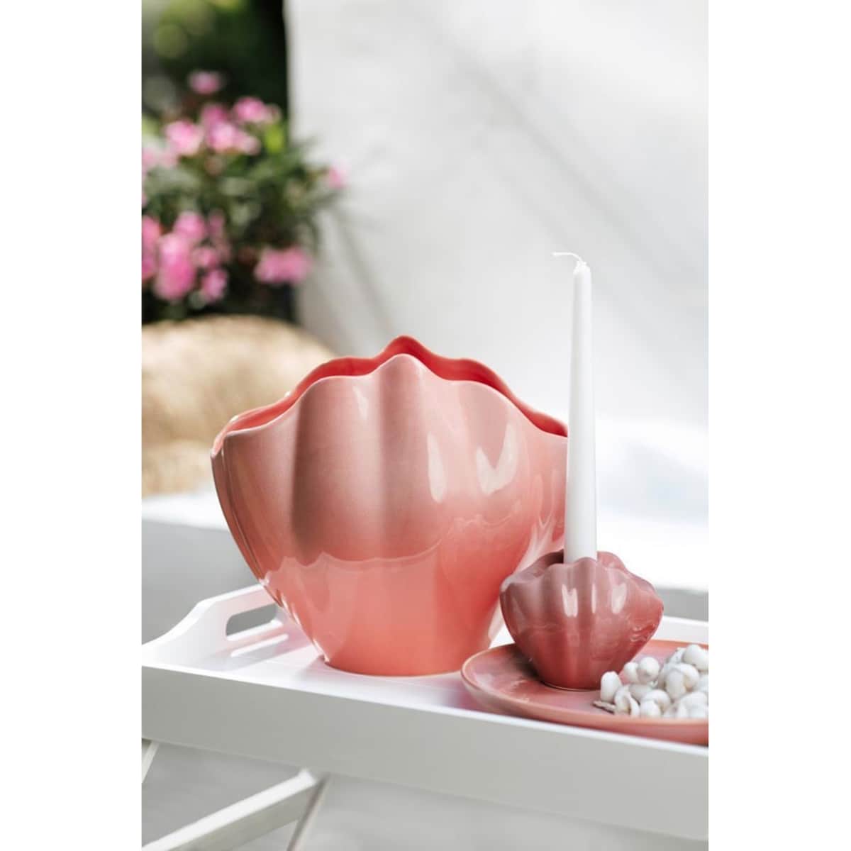 Wazon-muszla Perlemor Home koralowy, 3500 ml, Villeroy & Boch