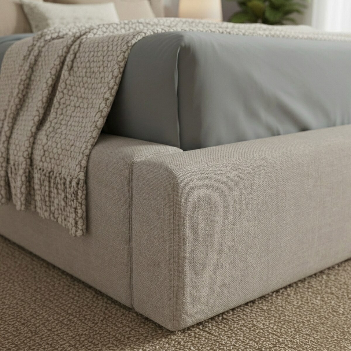 Łóżko Tapicerowane Consul 160X200 Stelaż Pojemnik Na Pościel Wind 05