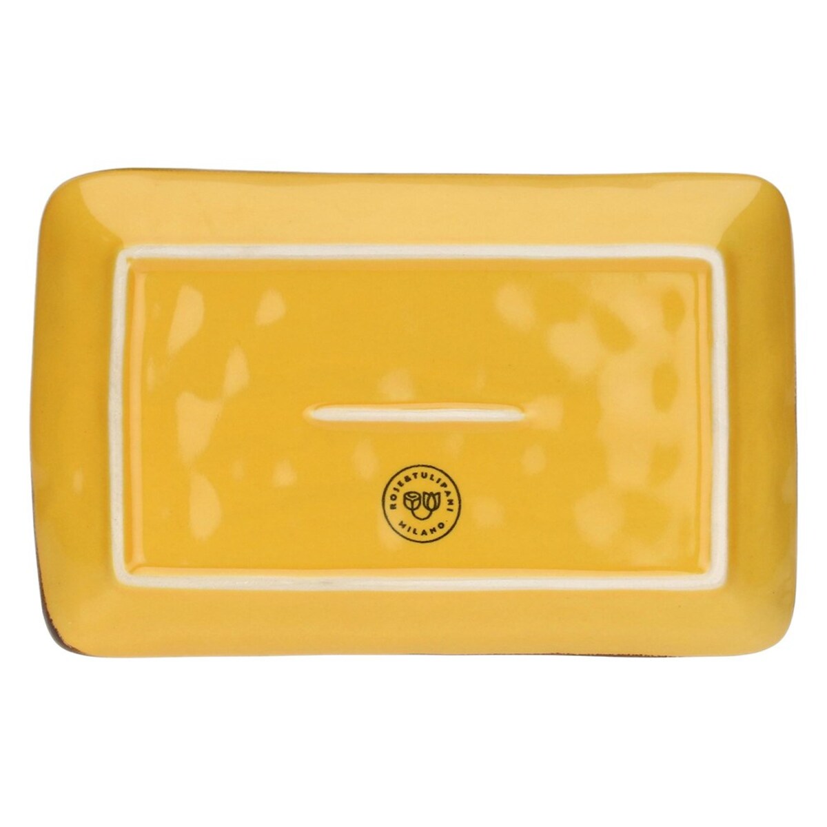 Zestaw 4 tac prostokątnych Concerto Ocra - Żółty, 20 x 13 cm