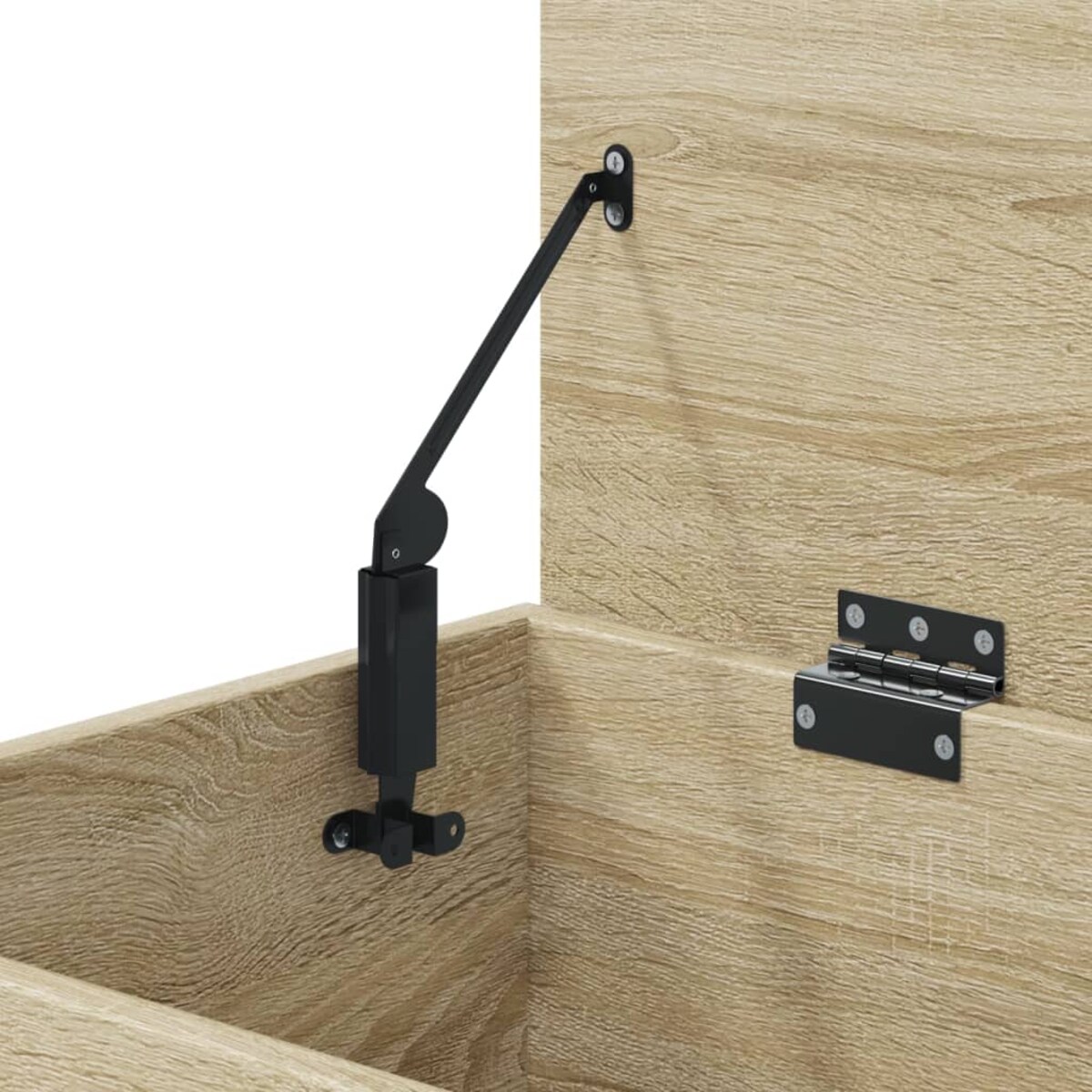 vidaXL Skrzynia, dąb sonoma, 84x42x46 cm, materiał drewnopochodny